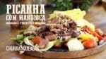 Churrasco Picanha com Mandioca no Suporte Flutuante Grill Land I Churrasqueadas
