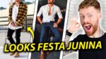 LOOKS MASCULINOS para FESTA JUNINA: Dicas e Inspirações de Xadrez com Estilo!