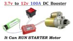 Motor DC de 12v 150 Watts funciona com célula de bateria de 3,7 volts – Faça um circuito conversor DC para DC Boost