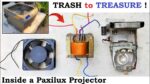 Reutilize um transformador de 24V 10A (250 Watts) de um projetor de 220v – Motor CA de recuperação (Lixo para tesouro)