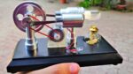 Uau!  5v DC Motor para Gerador DC usando Stirling Engine |  Kit de motor de combustão externa