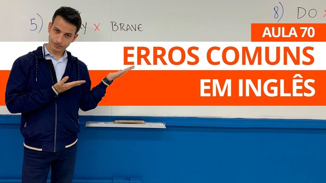 ERROS COMUNS EM INGL S AULA 70 PARA INICIANTES PROFESSOR KENNY