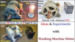 Máquina de lavar roupa 220V Universal Motor 14000 RPM – COMPLETO DC Motor Gerador Experimento COMPILAÇÃO
