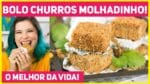 O BOLO CHURROS MAIS MOLHADINHO DA VIDA! Como fazer Bolo Churros Gelado | Receitas de Minuto 476