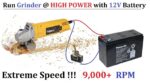 9000RPM!  Execute rebarbadora 220v (ferramentas elétricas) em alta velocidade com alimentação 12v DC (bateria UPS)