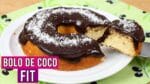 BOLO DE COCO FIT ( SEM AÇÚCAR, SEM FARINHA E SEM LEITE) FÁCIL E RÁPIDO DE FAZER!