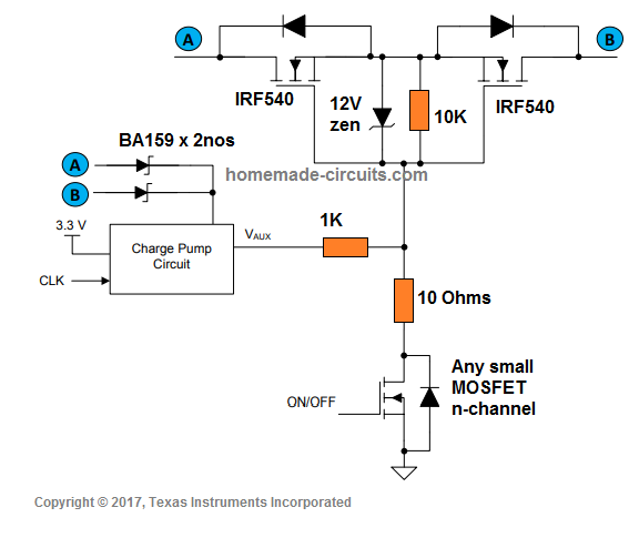 Chave bidirecional 18 Usando MOSFETS de canal N