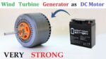 Executar alternador PMG 24v 30 Amps como motor CC sem escova com bateria UPS e controlador BLDC