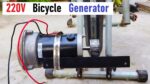 Gerador de bicicleta simples de 500 W – Exercite e gere eletricidade