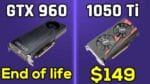 GTX 960 4GB e 2GB em 2019? Vs GTX 1050 Ti e RX 570