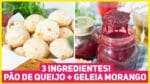 PÃO DE QUEIJO COM SÓ 3 INGREDIENTES FÁCIL DEMAIS! + Receita de Geleia de Morango Caseira | RM 496