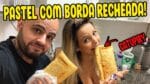 PROVAMOS O INUSITADO PASTEL COM BORDA RECHEADA DE CATUPIRY | Provando entrega a domícilio