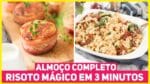 RISOTO INCRÍVEL EM SÓ 3 MINUTOS + MEDALHÃO DE FRANGO COM MOLHO DE QUEIJO | Receitas de Minuto 493