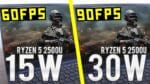 TDP 15W vs 30W – Tunando o desempenho de RYZEN Mobile (2500U, 2700U, 3500U, 3700U) – Antes e Depois