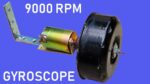 9000 RPM – Giroscópio elétrico alimentado por motor 12V DC faça você mesmo