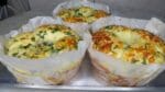 Como fazer pão de batata recheado na forma de cone , faça e venda