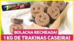 FAÇA 1KG DE TRAKINAS DE CHOCOLATE EM CASA MUITO FÁCIL! Como Fazer Bolacha Recheada | Me Ajuda Gi 63