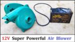 Faça um soprador de ar super poderoso usando motor DC 12v 32 Amps e bateria UPS