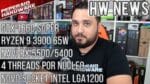 Resumão – GTX 1660 Super vs RX 5500 / R9 3900 65W / 4 Threads por núcleo / B550 / Novo socket Intel