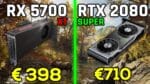 RX 5700 XT OC versus RTX 2080 (Jogos, Temperaturas, Consumo de energia)