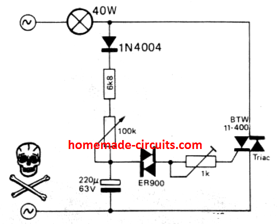 Circuito Pisca-Lâmpada Triac
