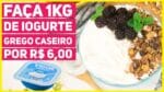 FAÇA 1KG de IOGURTE GREGO com SÓ 6 REAIS! ECONÔMICA + Receita de Granola Caseira | Me Ajuda Gi 65