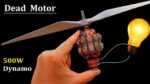 Motor DC morto de 30 volts para gerador de dínamo elétrico de 500 W – Restaurar