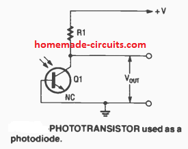 Fotodiodo, Fototransistor - Circuitos de Trabalho e Aplicação 12 Diferença entre fotodiodo e fototransistor