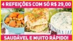 ALMOÇO COMPLETO POR MENOS DE 30 REAIS! Omelete de Forno + Acompanhamentos | Receitas de Minuto 524