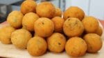 BOLINHO DE MANDIOCA RECHEADO I DELICIOSO SALGADO FRITO