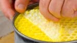 Com plástico bolha você consegue fazer um cheesecake dos deuses