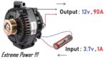 Gerador de alta corrente de 90 A do alternador de carro de 12V – Alternador Valeo (Parte-1)