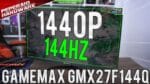 Meu primeiro monitor 144Hz! Gamemax 27 144Hz 1440p 1ms GMX27F144Q / Primeira impressão + teste GSYNC