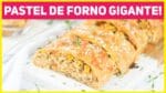 PASTEL DE FORNO GIGANTE! Pastelão Frango com Catupiry | Aniversário do Canal Receitas de Minuto 523