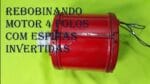 Rebobinando Motor 4 Polos com Espiras Invertidas