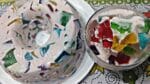 SOBREMESA QUE CRIANÇAS E ADULTOS AMAM MOSAICO DE GELATINA ESPECIAL DE NATAL E ANO NOVO.