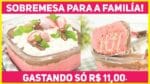 1KG DE SOBREMESA POR 11 REAIS | Pavê de Morango e Chocolate MUITO Econômico – Receitas de Minuto 528