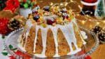 BOLO NATALINO COM FRUTAS SIMPLES E FÁCIL | MASSA SUPER FOFINHA