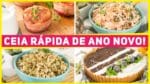 CEIA DE ANO NOVO RÁPIDA E ECONÔMICA! 4 Receitas INCRÍVEIS para fazer de ÚLTIMA HORA!