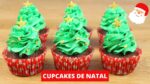 CUPCAKES DE NATAL | CUPCAKES EM FORMA DE ÁRVORE DE NATAL | CAKEPEDIA