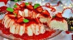 MANJAR DE COCO COM CALDA DE MORANGO | SOBREMESA DE NATAL