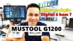 Microscópio Digital é Bom? Conheça o Mustool G1200 Tela de 7 polegadas bateria interna