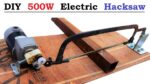Como fazer serra elétrica com motor 220v 500w DC faça você mesmo
