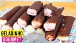 GELADINHO GOURMET COM CASQUINHA DE CHOCOLATE SUPER FÁCIL | CAKEPEDIA