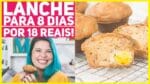 LANCHE PARA 8 DIAS POR SÓ R$18! Muffin Salgado de Bacon Econômico | Receitas de Minuto 540