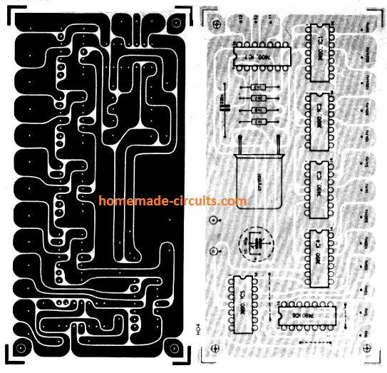 Circuito Gerador de Referência de Frequência de 1 Hz a 1 MHz 6 Projeto PCB
