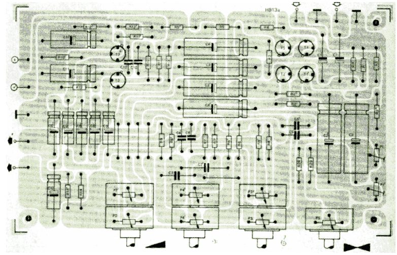 Circuito amplificador estéreo de 5 watts com controles de graves e agudos 8 Design de PCB para a placa de controle de graves e agudos