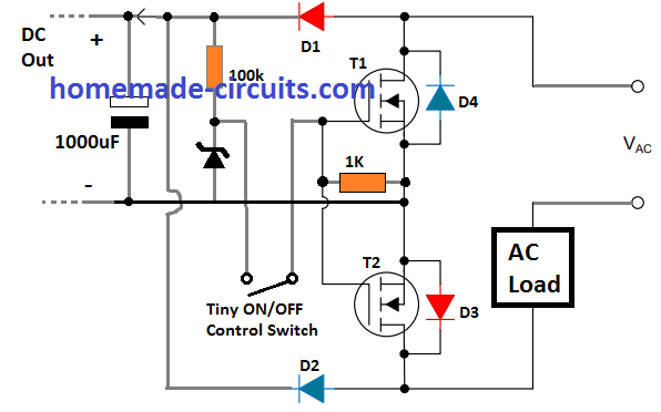 Circuito de relé de estado sólido (SSR) usando MOSFETs 10 Fazendo um circuito SSR prático