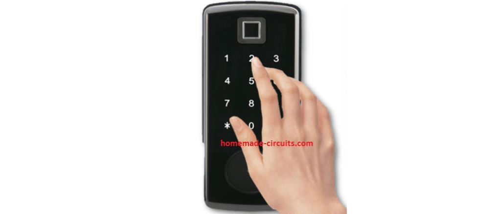 Circuito de Interruptor de Bloqueio de Código Operado por Toque