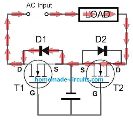 Circuito de relé de estado sólido (SSR) usando MOSFETs 6 Como funciona